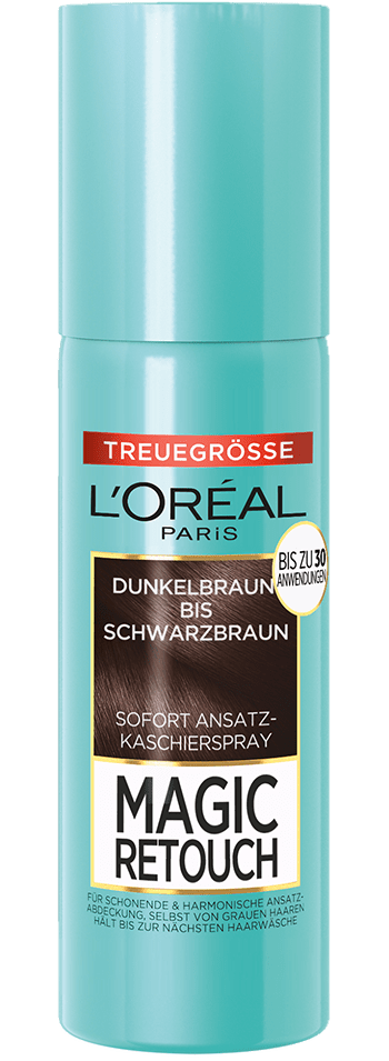 Braune Haare Magic Retouch Ansatz Kaschierspray Braun Bis Mittelbraun Packshot 90ml